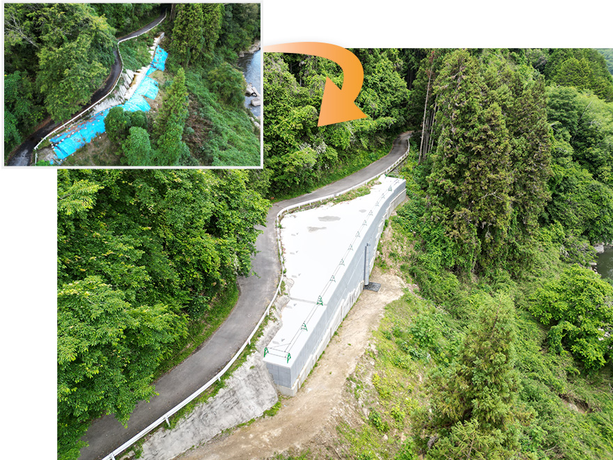 一般県道山添桔梗が丘線 広瀬工区 道路改良工事(軽量盛土工事)(社会資本整備総合交付金事業(道路改良))
